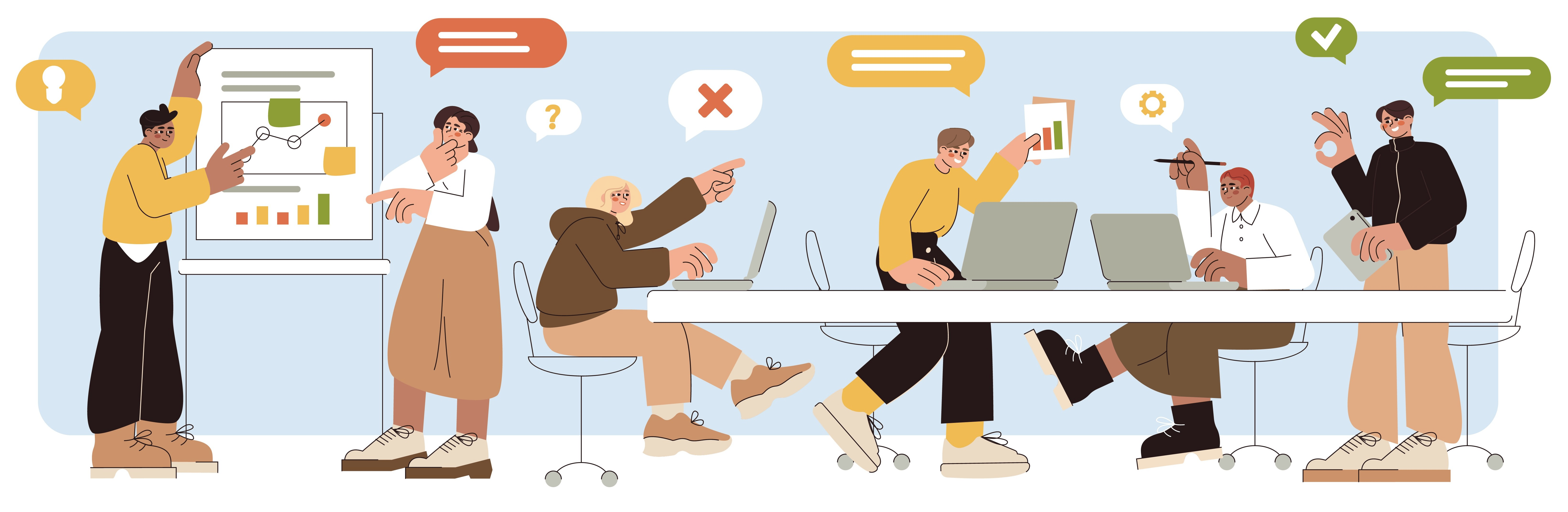 Team collaboration illustration